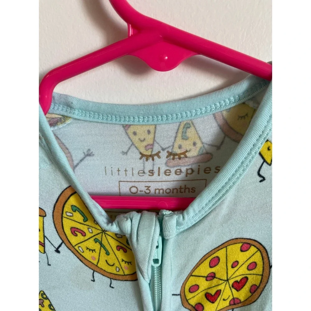 Little Sleepies‎ Pizza Bamboo Zippy 0-3M